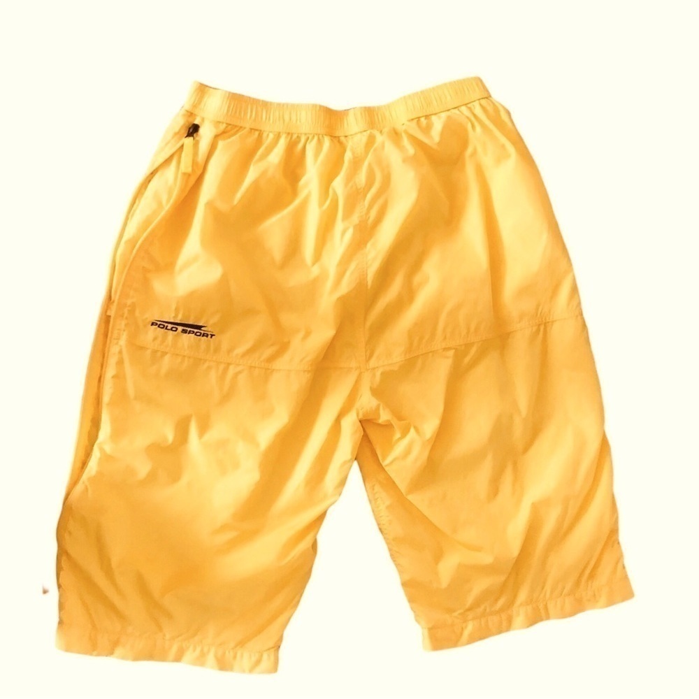 Ralph Lauren Polo Sport Bermuda SAILING Boating Shorts XL Nylon Mesh Lined Zip